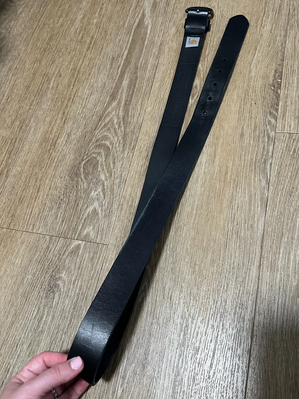 Carhartt Black Bridle Leather Belt XXL